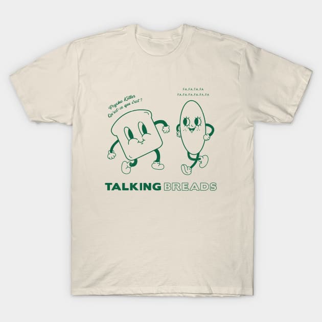 Talking Breads T-Shirt by pelicanfly